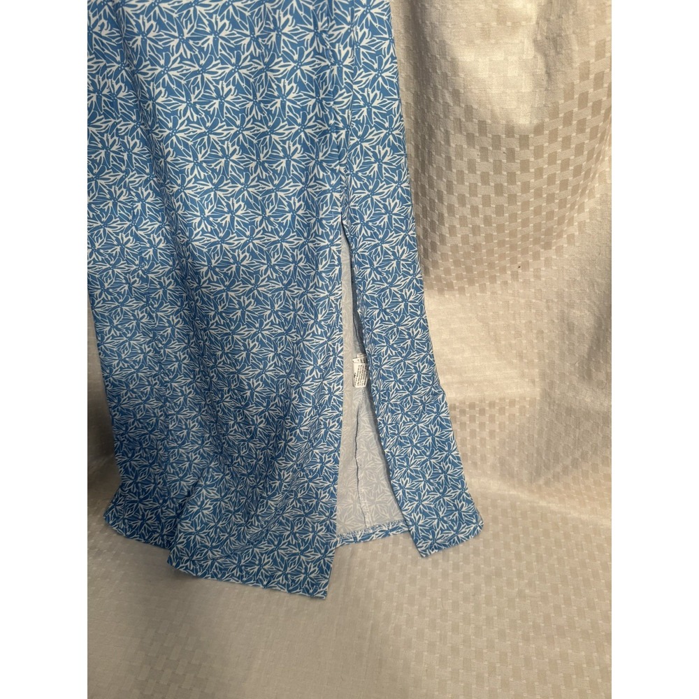 Joress Women's Blue/White Floral Midi Sundress Square Neck XS - Picture 3 of 10